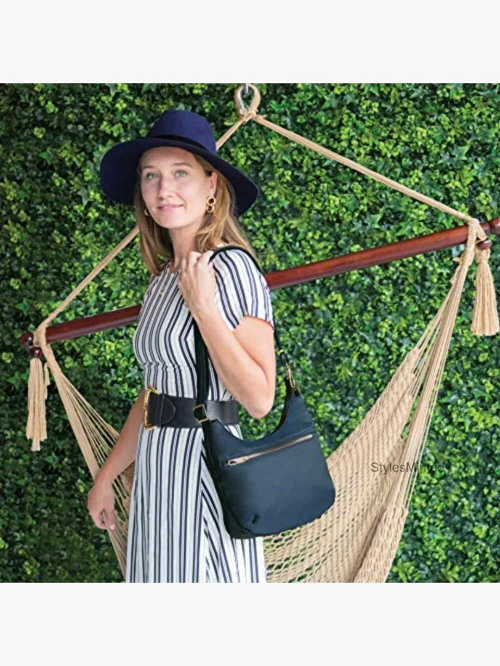 Anti-theft Hobo Bag with RFID Blocking
